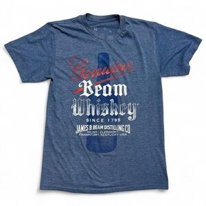 Jim Beam Blue Heather Graphic T-Shirt Size M